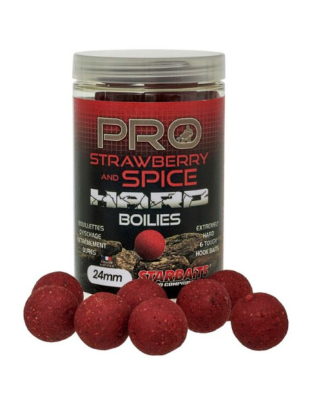 Starbaits hard boilies strawberry spice 24mm 200gr