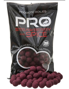 Starbaits probiotic strawberry spice 24mm 800gr