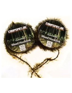 Carpspot weed hooklink green 25lb 10m