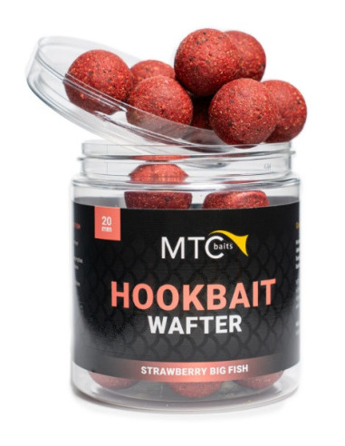 MTC baits hookbait wafter strawberry big fish 20mm