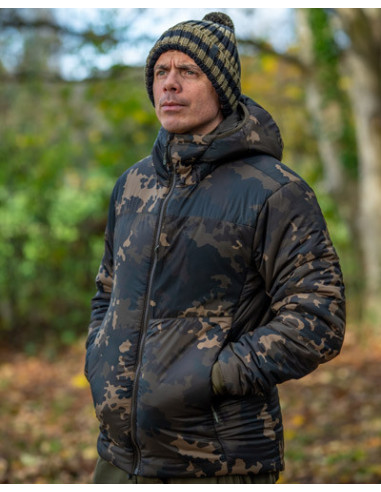 Korda insulated hooded jacket dark kamo talla XXXL