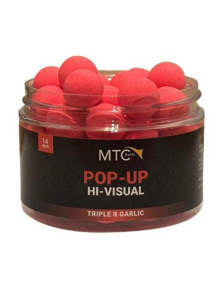 MTC baits pop-up hi-visual triple R garlic 12mm