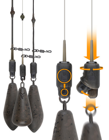 Fox edges heli-clips natural 3 kits