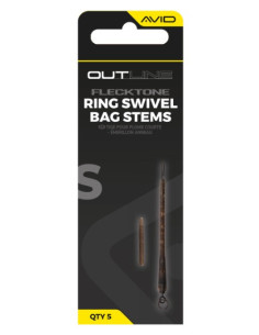 Avid carp outline short rig swivel bag stems 5unds