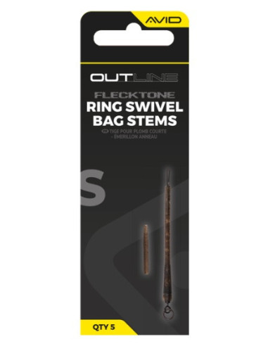 Avid carp outline short rig swivel bag stems 5unds