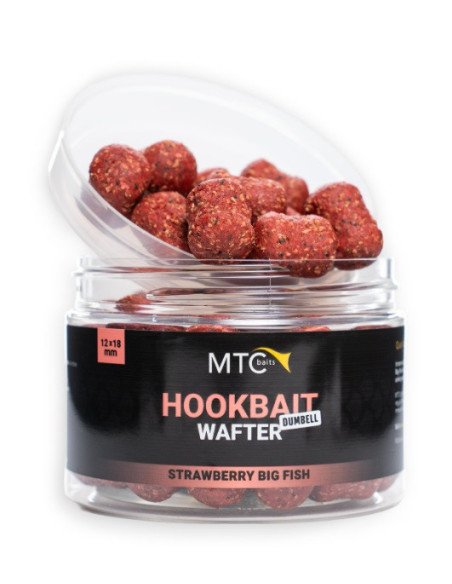 MTC baits wafter dumbells strawberry big fish 12x18mm