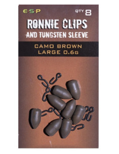 Esp ronnie clips and tungsten large brown 0.6gr 8unds