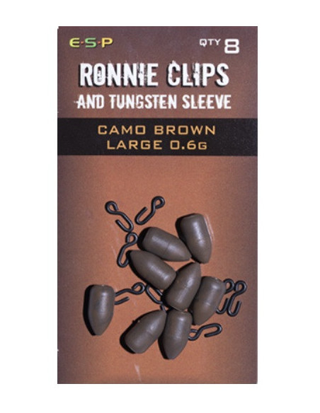 Esp ronnie clips and tungsten large brown 0.6gr 8unds