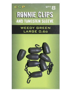 Esp ronnie clips and tungsten large green 0.6gr 8unds