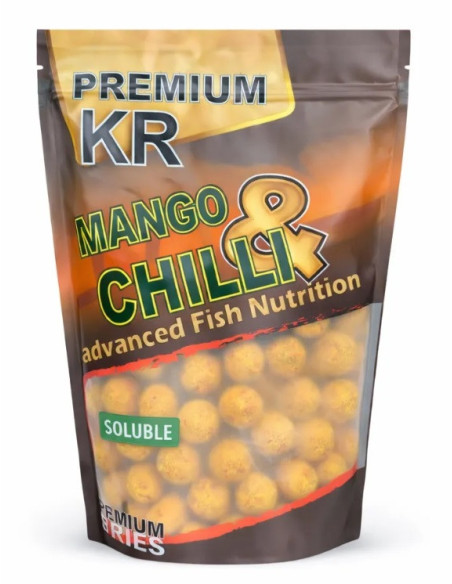 Krom quality boilies solubles mango & chilli 20mm 800gr