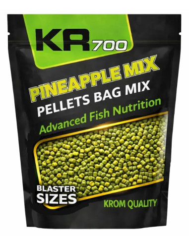 Krom quality pellets bag pineapple max 4.5-6mm 800gr