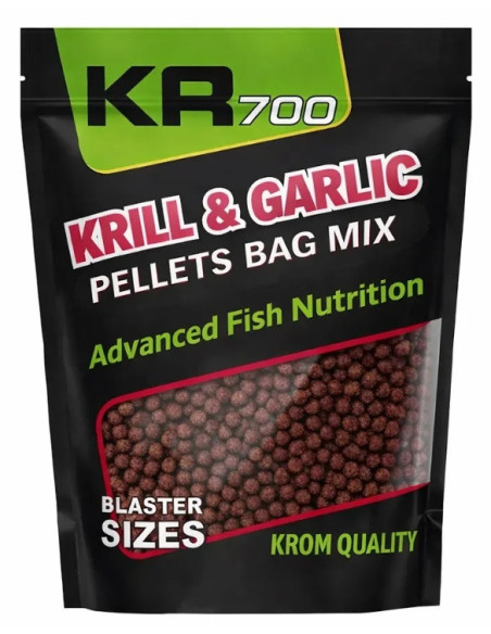 Krom quality pellets bag krill & garlic 4.5mm 800gr