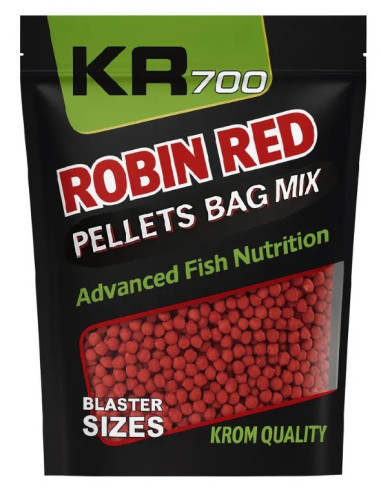 Krom quality pellets bag robin red 4.5-6mm 800gr