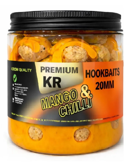 Krom quality hookbaits mango & chilli 20mm