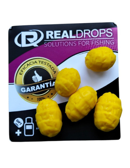 Real drop chufas artificiales amarillas xl 5unds