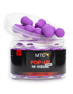 MTC baits pop-up dumbell hi-visual responsed red 10x15mm