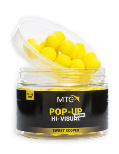 MTC baits pop-up dumbell hi-visual sweet scopex 10x15mm