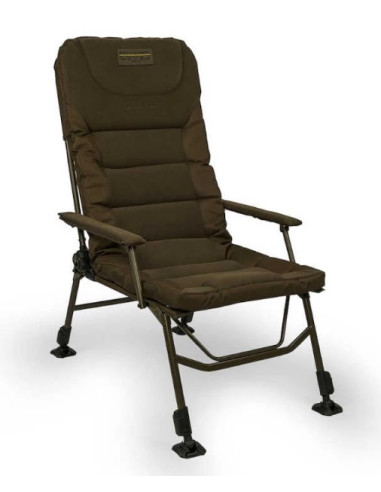 Avid carp benchmark leveltech hi-back recliner chair