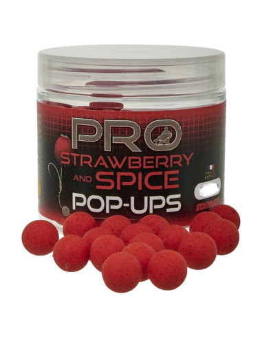 Starbaits pop-ups pro strawberry spices 16mm 50gr