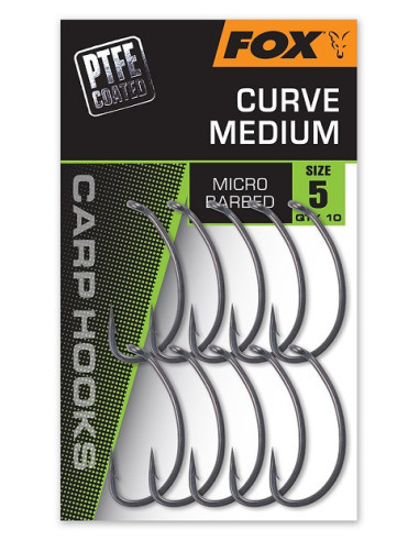 Fox NEW carp hook curve shank medium nº4 10unds