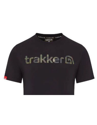 Trakker t-shirt CR logo black camo talla M