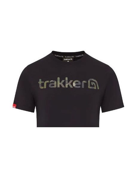 Trakker t-shirt CR logo black camo talla M