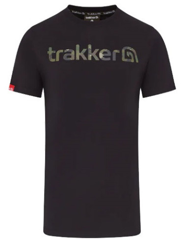 Trakker t-shirt CR logo black camo talla XXL