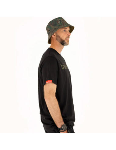 Trakker t-shirt CR logo black camo talla XXL