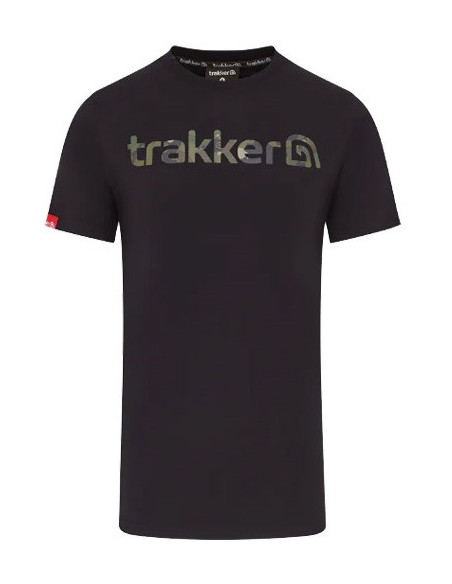 Trakker t-shirt CR logo black camo talla XXXL