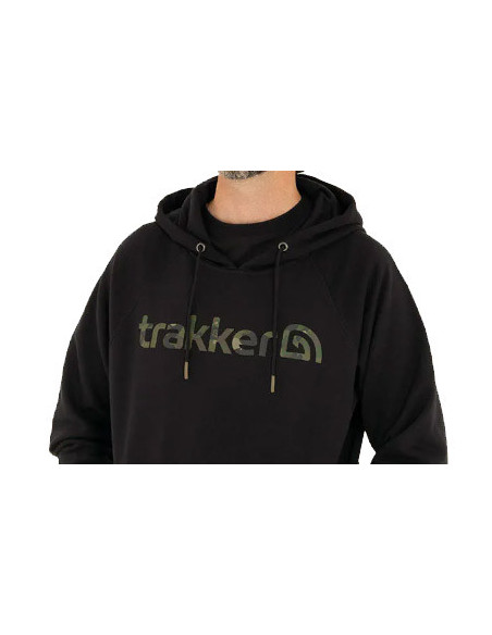 Trakker hoody CR logo black camo talla S