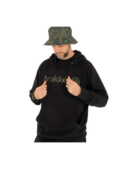 Trakker hoody CR logo black camo talla M