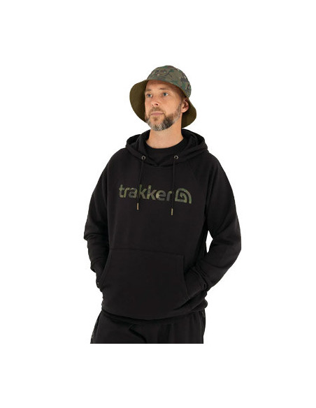 Trakker hoody CR logo black camo talla XL