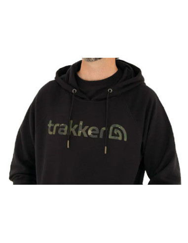 Trakker hoody CR logo black camo talla XL