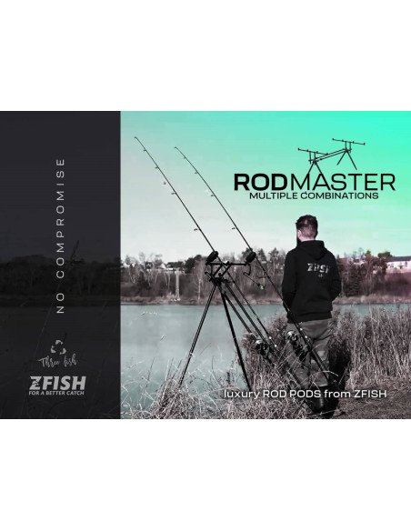 Zfish rod pop rodmaster 3 cañas + 2 picas largas