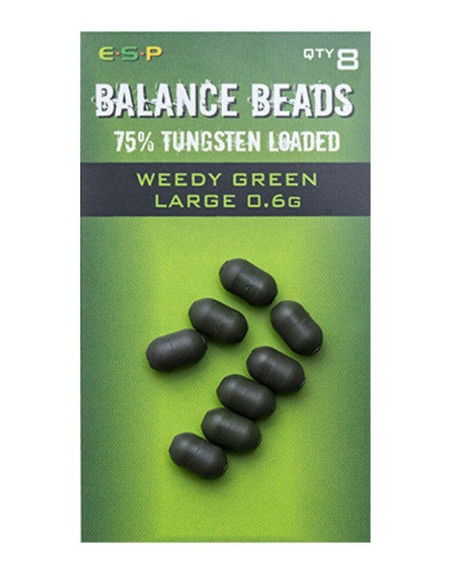 Esp balance beads large green 0.6gr 8unds