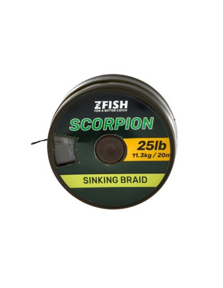 Zfish scorpion sinking braid 20lb 20m