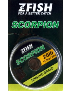Zfish scorpion sinking braid 20lb 20m 2