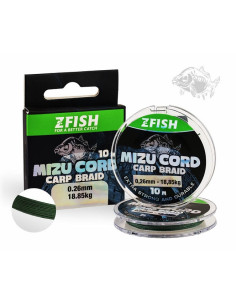 Zfish mizucord carp braid line 0.30mm 24.17kg 10m