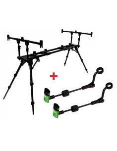 Zfish rod pod construct 3 rod + 2 indicator ZFX 2