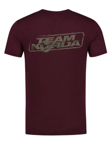 Korda t-shirt TK digi kamo tee burgundy talla S