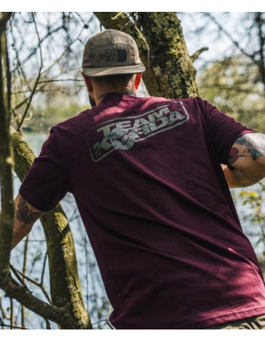 Korda t-shirt TK digi kamo tee burgundy talla XL