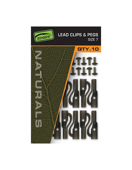 Fox naturals lead clip & peg nº7 10unds