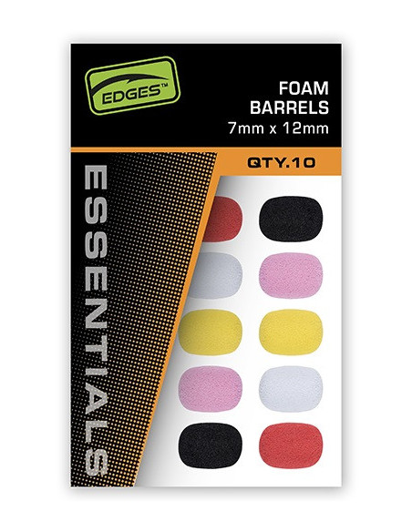 Fox essentials foam barrels mixed 7-12mm 10unds