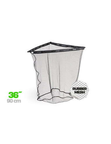 Zfish rubber core landig net 36" (red engomada)