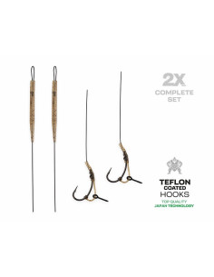 Zfish monofilament d-rig nº4 20cm 25lb 2unds 2