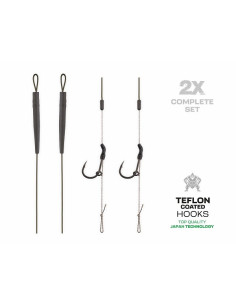 Zfish skin tungsten rig nº4 25lb 20cm 2unds 2