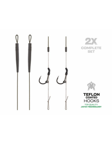 Zfish skin tungsten rig nº4 25lb 20cm 2unds