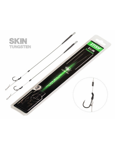 Zfish skin tungsten rig nº6 25lb 20cm 2unds