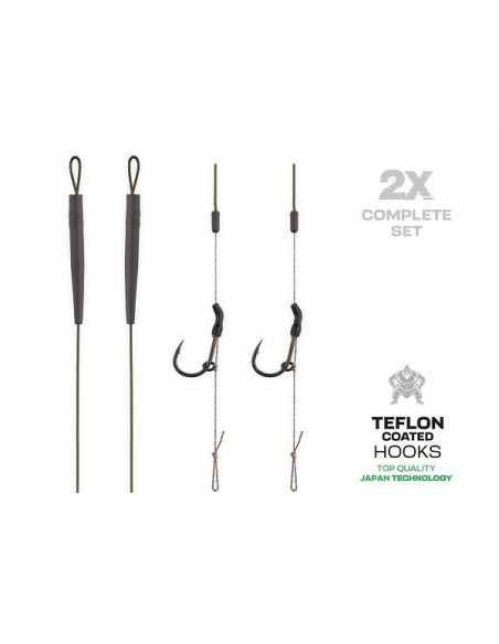 Zfish skin tungsten rig nº6 25lb 20cm 2unds