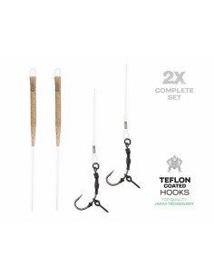 Zfish fluorocarbon ronnie rig nº4 25lb 20cm 2unds 2